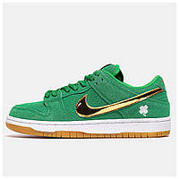 Женские кроссовки Nike SB Dunk Low St. Patrick's Day, зеленые кроссовки найк сб данк лов день святого патрика