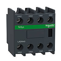 Дополнительные контакты фронтальные Schneider Electric TeSys 4NO (LADN40)