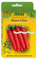 Насіння Sedos на стрічці 5 м, Морква д/ж Рубіна пізня