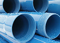 Труба обсадна для свердловин 125*5,5 нПВХ синя розтрубно різьбова