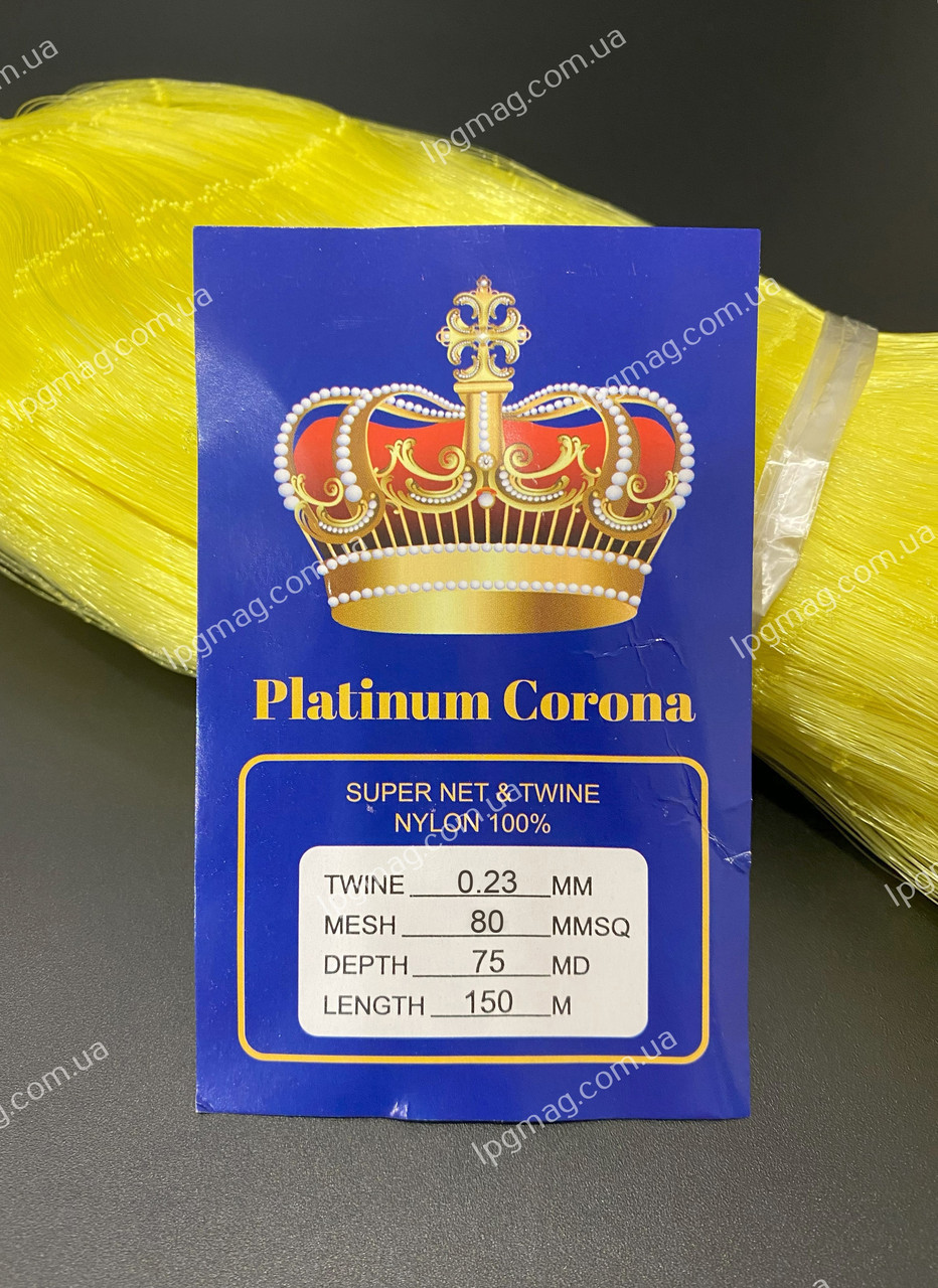 Сіткове полотно Platinum Corona 80мм 0,23мм 75х150 - фото 1 - id-p2094922918