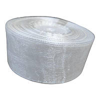 Стрічка Органза 4 см. Біла (за 1 метр)