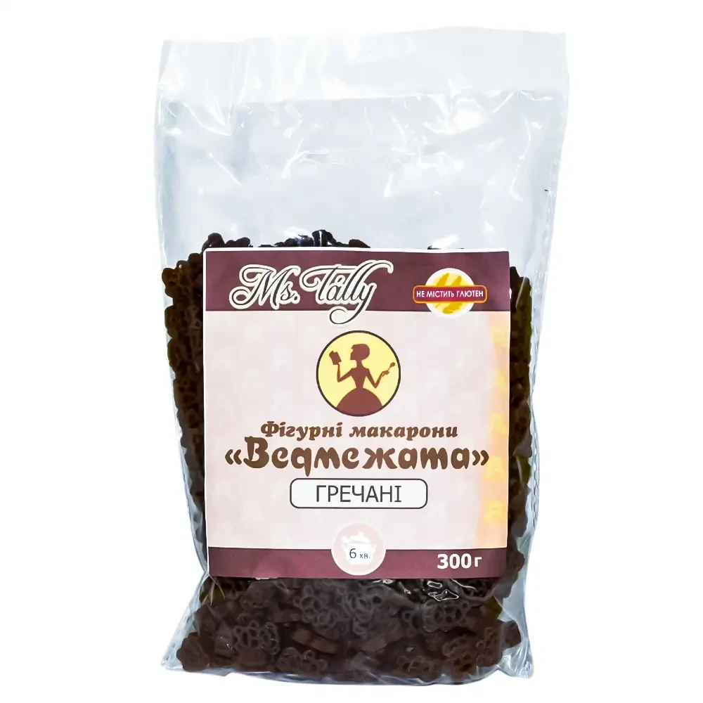 Макарони гречанi “Ведмежата” без глютену Ms.Tally, 300 г