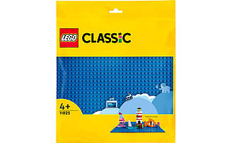 Конструктор Лего класик Базова пластина синього кольору LEGO Classic  Blue Building Plate  11025