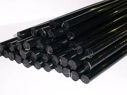 Клей для клейового пістолета 7 мм, довжина 25-27 см, колір-чорний, шт, Чорний