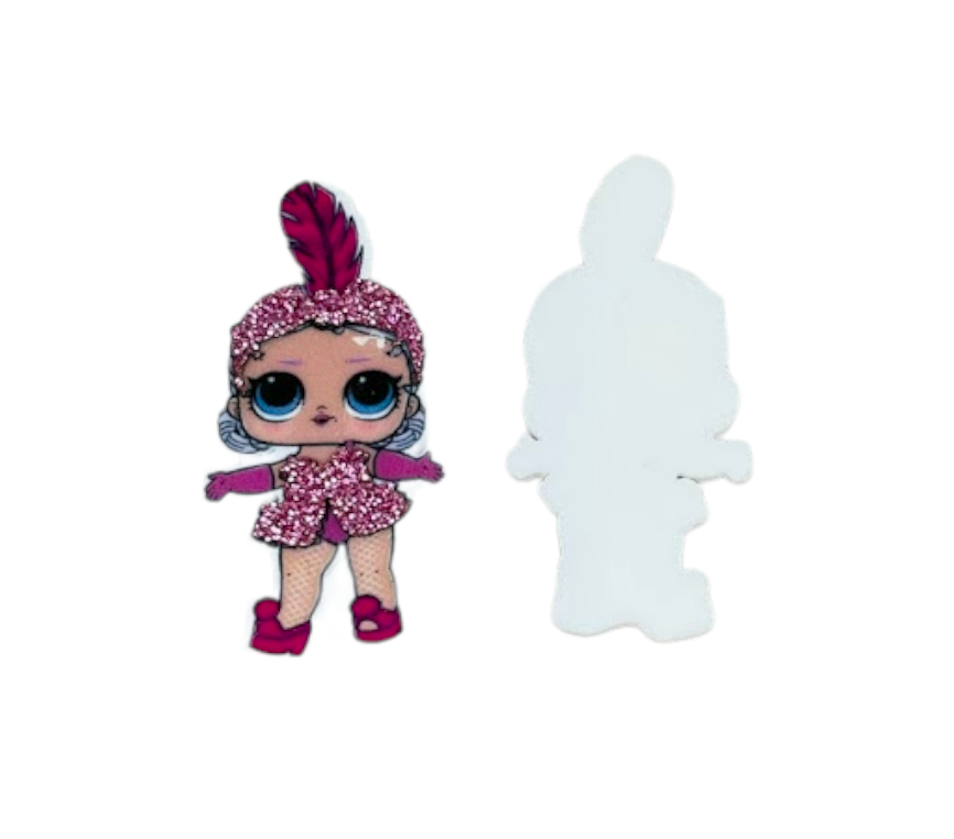 Серединка для бантиків, Лялечка ЛОЛ Snow Baby , 46*22 мм, шт, Різнокольоровий, фото 1