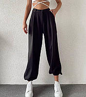 Жіночі Брюки Палаццо кюлоти штани широкі трендовий фіт стильні базові беж, мокко, чорний