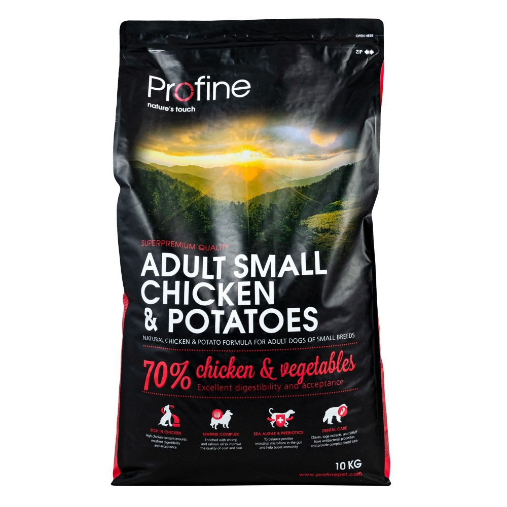 Сухий корм для дорослих собак дрібних порід з куркою та картоплею Profine Adult Small 10 кг