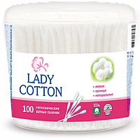 Ватные палочки Lady Cotton в цилиндрической упаковке 100 шт.