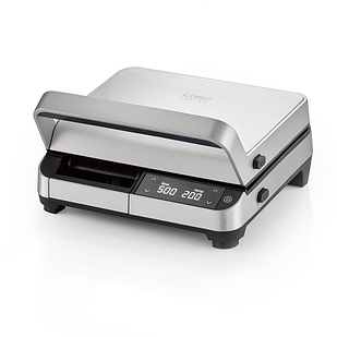 Гриль контактний (для смаження стейків/м'яса, риби, овочів, паніні, 2000 Вт, алюміній)CASO DG2000 grill Німеччина