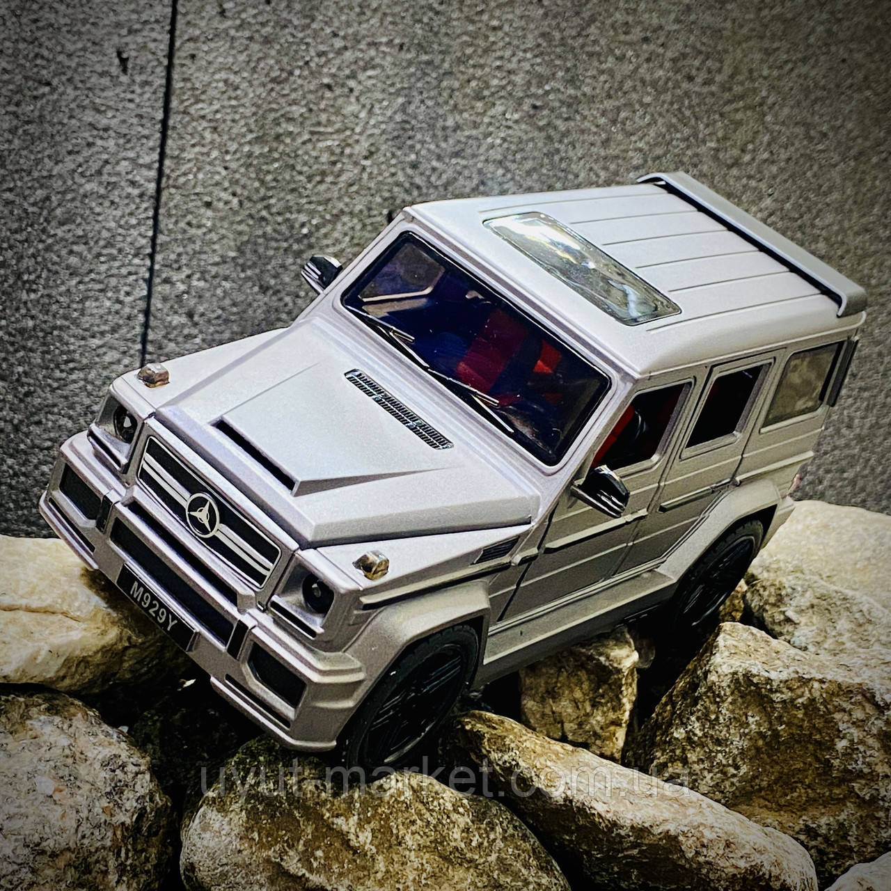 Машинка металева Gelenvagen 1:25 XLG Mercedes-Benz G-class Brabus. 20 см інерційне, світло, звук у коробці