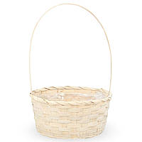 Кошик з лози бежева