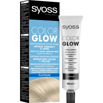 Відтінковий бальзам Syoss Color Glow Platinum – Платиновий Блондин 100 мл (9000101679267)