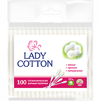 Ватные палочки Lady Cotton в пакете 100 шт.