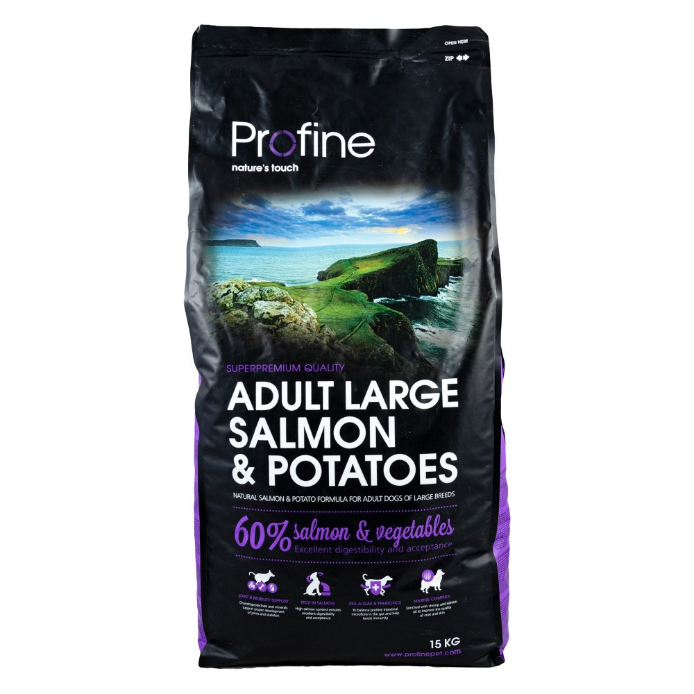 Сухий корм для дорослих собак великих порід з лососем та картоплею Profine Adult Large 15 кг, фото 1