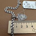 Кулон Архангел Михаїл та ланцюжок срібний комплект із чорнінням 925 проба, фото 5