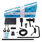 Мийка Kroner 7849LHM ліва + кран із висувним виливом Kroner + душова система Agua + кран для раковини, фото 8