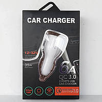 Адаптер Car ChargerSY681 с индикатором работы 2 USB с функцией Quick Charge 3.0 4984