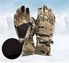 Тактичні рукавички зимові військові, армійські зимові рукавички ЗСУ мультікам розмір L, фото 4