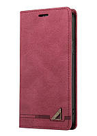 Чохол книжка на магніті G.Q. для Oppo A53 червоний гаманець