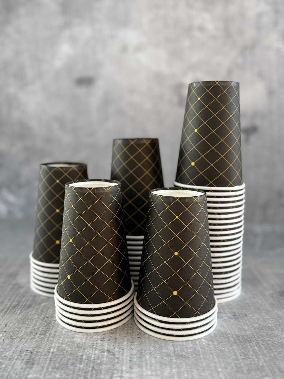 Стакан паперовий одноразовий 250 мл (уп-50 шт), паперовий кольоровий стакан для гарячих напоїв, кави, чаю, фото 1