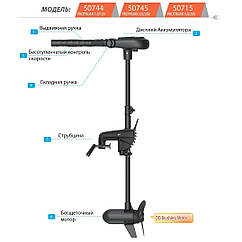 Електромотор для човна Haswing Protruar 1.0 к.с. 65 lbs 12V 50744