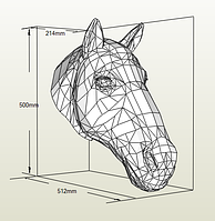 PaperKhan конструктор из картона 3D фигура конь лошадь Паперкрафт Papercraft подарочный набор сувернир игрушка