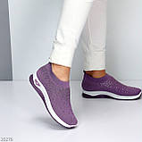 Бузкові легкі текстильні жіночі кросівки у стразах колір на вибір доступна ціна взуття жіноче, фото 3