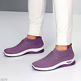 Бузкові легкі текстильні жіночі кросівки у стразах колір на вибір доступна ціна взуття жіноче, фото 4