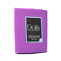 Чехол на кушетку на резинке Doily® (Дойли), спанбонд, 80 г/м2, размер 0.8х2.1 м, цвет: лиловый