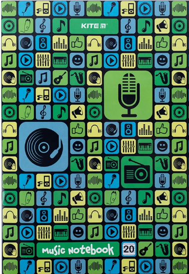 Нотний зошит A4 20арк. Vinyl №K24-404/Kite/(10): продажа, цена в