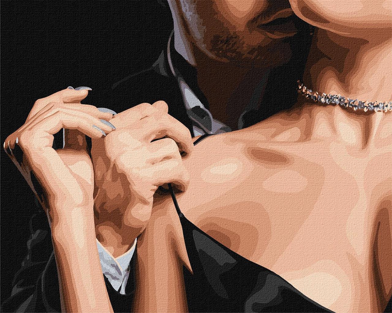 Картина за номерами 40×50 см Ніжний дотик. Ідейка КНО8410