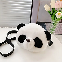 Меховая сумочка-кошелёк «Панда»