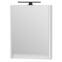 Шкафчик подвесной с зеркалом в ванную DEVIT Small 50x65x11.4см c подсветкой белый 194506 065050W