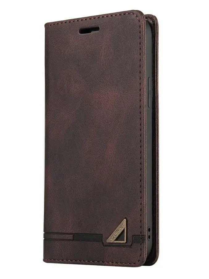 Чохол книжка на магніті G.Q. для Oppo A53 кавовий гаманець