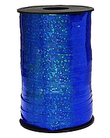 Лента для шаров (5ммх120 м) Голография синяя