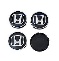 Колпачки, заглушки на диски Хонда Honda 60 мм / 56 мм черные