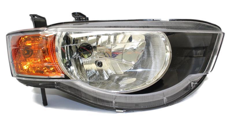Фара правая Mitsubishi Colt 09-10 (Z30), ел.рег., Черн. рамка Depo 8301B652