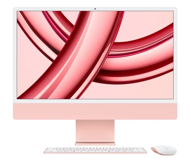 Моноблок Apple iMac 24 M3/8GB/256/MacOS Retina 4,5K Różowy 10R GPU (MQRT3ZE/A)