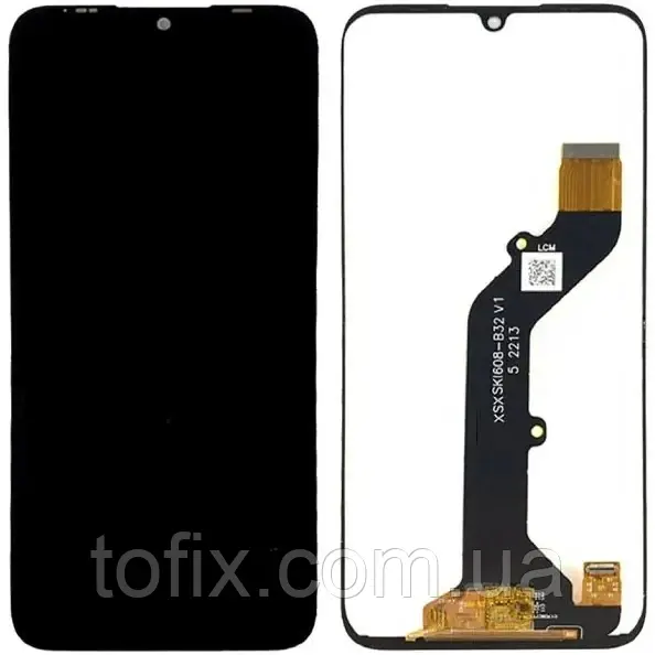 Дисплей Tecno Pop 6 Pro (BE8/BE8i) модуль (екран, сенсор) оригінал, Чорний