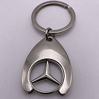 Брелок для ключей мерседес Mercedes-Benz с вставкой для тележки супермаркета