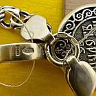 Ладанка Миколай Чудотворець та ланцюжок бісмарк сібний комплект 925 проби чорніння, фото 8