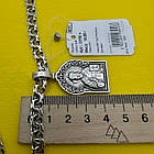 Ладанка Миколай Чудотворець та ланцюжок бісмарк сібний комплект 925 проби чорніння, фото 6