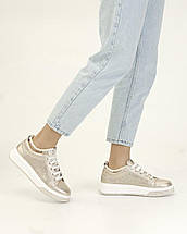 Кросівки з перлинами Tucino 371270 37 рожево-золотисті шкіра 36, фото 4