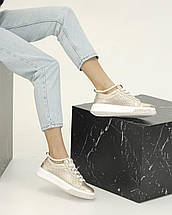 Кросівки з перлинами Tucino 371270 37 рожево-золотисті шкіра 36, фото 5