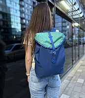 Міський стильний рюкзак Рюкзак повсякденни синій Портфель молодіжний Плечовий ранець