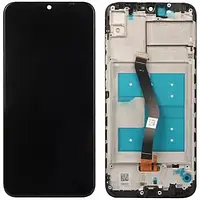 Дисплей Huawei Honor 8A/Honor 8A Pro/Y6 2019/Y6 Prime 2019/Y6 Pro 2019/Y6s 2019 модуль (екран, сенсор) з рамкою, Чорний