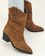 Черевики козаки Tucino 3326 39 руді замша 36