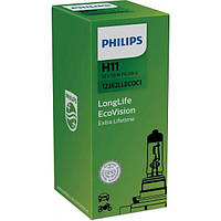 Лампа Philips галогеновая 12V H11 55W Pgj19-2 Longlife Ecovision (PS_12362_LLECO_C1)