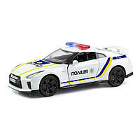 Машинка инерционная NISSAN GT-R UKRAINIAN POLICE CAR Uni-fortune 554033P масштаб 1:38, World-of-Toys